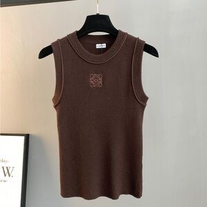 Loewe Chocolate Knit Tank Top
